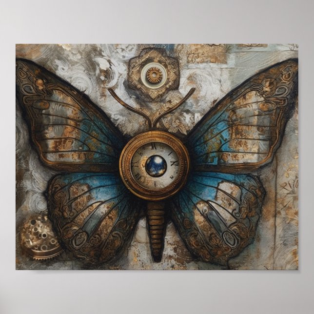 Steampunk Butterfly Poster (Framsidan)