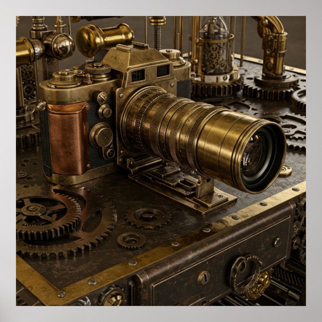 Steampunk Camera Poster (Framsidan)