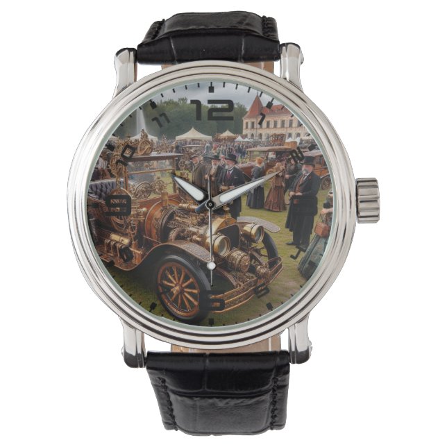 Steampunk Car Show Watch Armbandsur (Framsida)