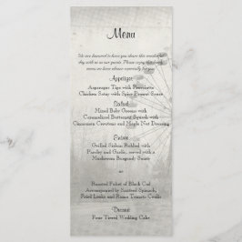 Steampunk Carnival Top hat Bröllop Menu Meny