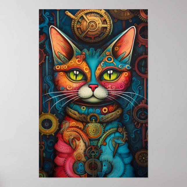 Steampunk cat 1 av 21 poster (Framsidan)