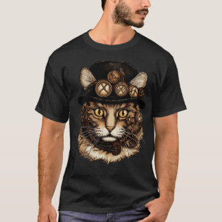 Steampunk Cat 1 T Shirt