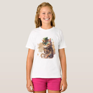 Steampunk Cat Adsible and Cute T Shirt