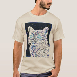 Steampunk Cat - Cyberpunk Kattdjur Art Tee