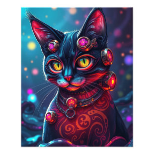 Steampunk Cat Fototryck
