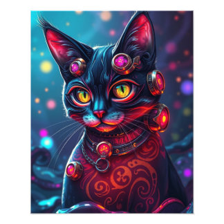 Steampunk Cat Fototryck