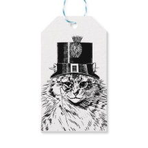 Steampunk Cat Kattunge i Top hat