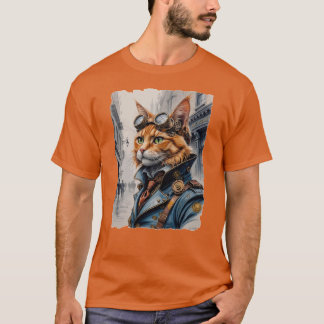 Steampunk Cat! T Shirt