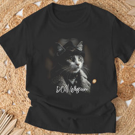 Steampunk Cat T-Shirt: "DON Whiskonve" Victorian T Shirt