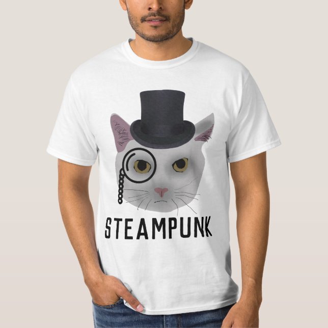 STEAMPUNK CAT T-Shirts (Framsida)