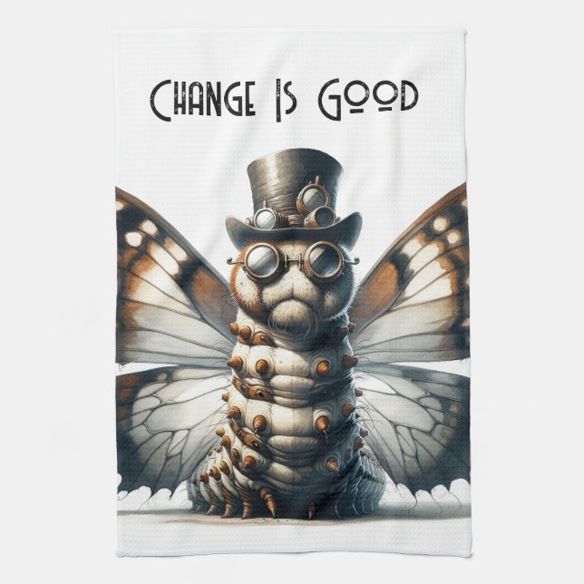 Steampunk Caterpelare Kökshandduk (Vertikal)