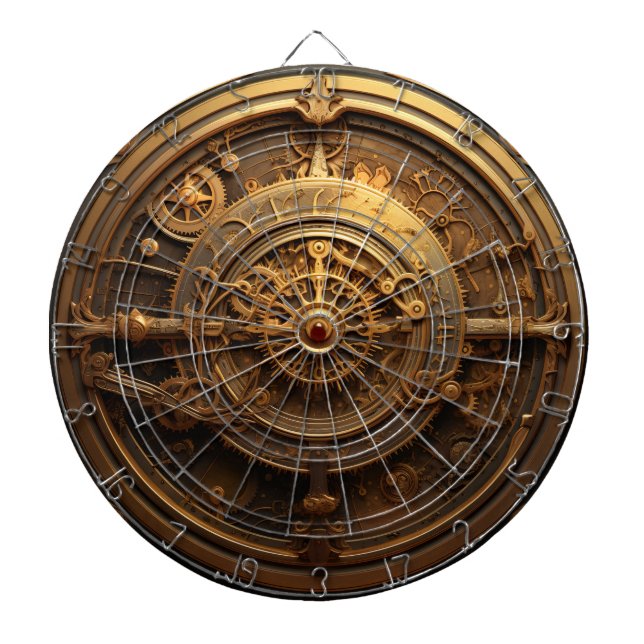 Steampunk Celestial Dartboard Darttavla (Framsidan)