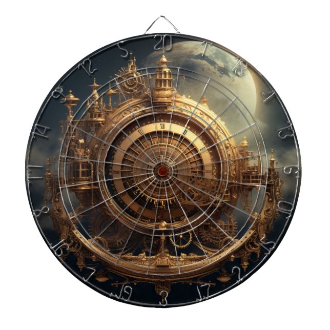 Steampunk Celestial Dartboard Darttavla (Framsidan)