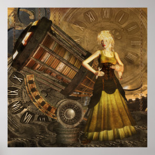 Steampunk - Ceris teleskopiska drömmar Poster