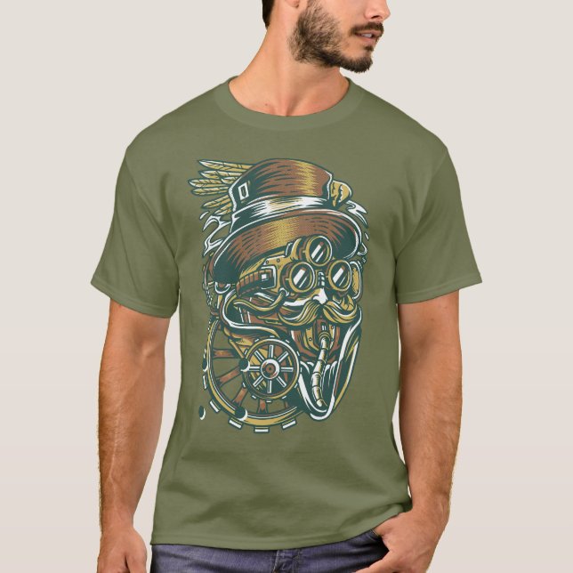 Steampunk Charlie T Shirt (Framsida)