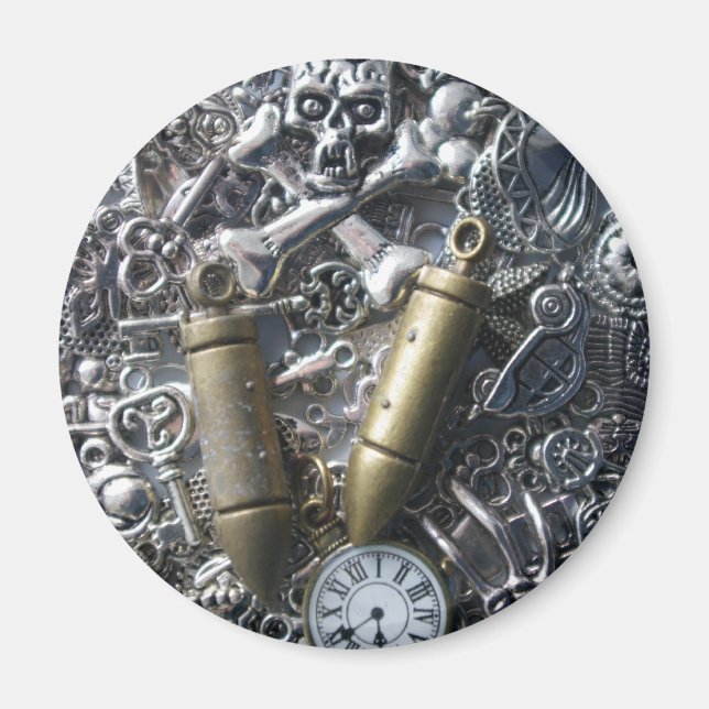 Steampunk charms magnet (Framsidan)
