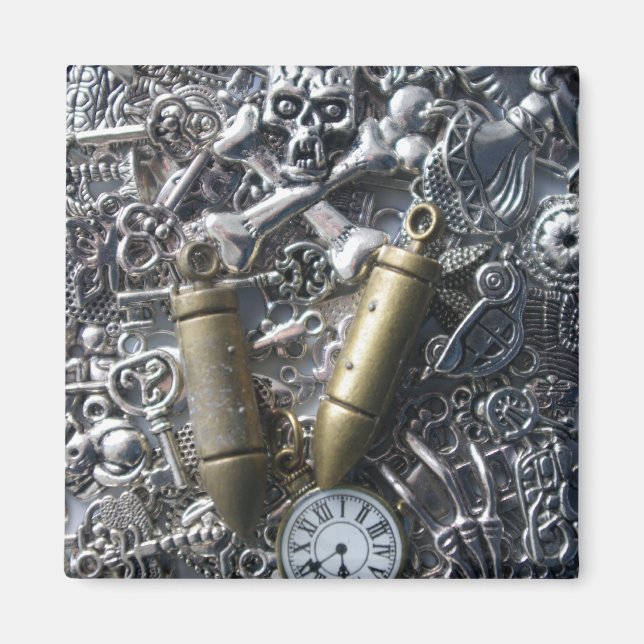 Steampunk charms magnet (Framsidan)