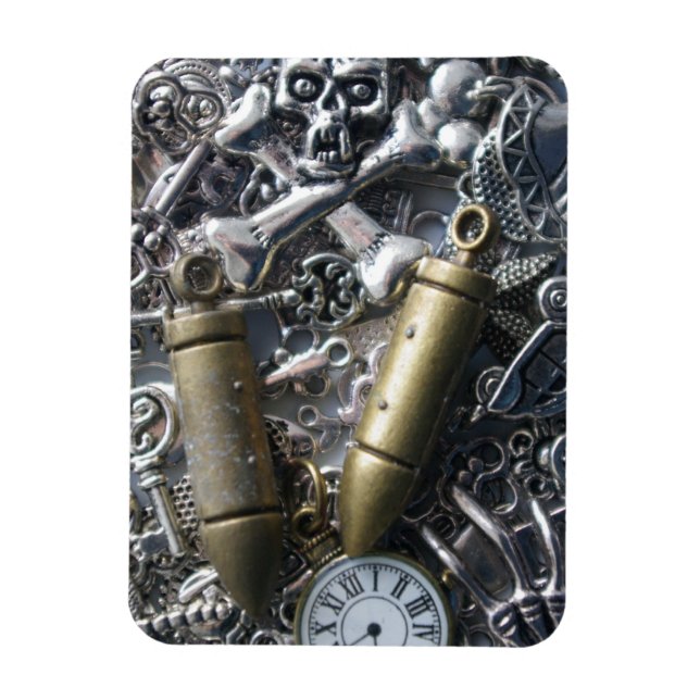 Steampunk charms magnet (Vertikal)