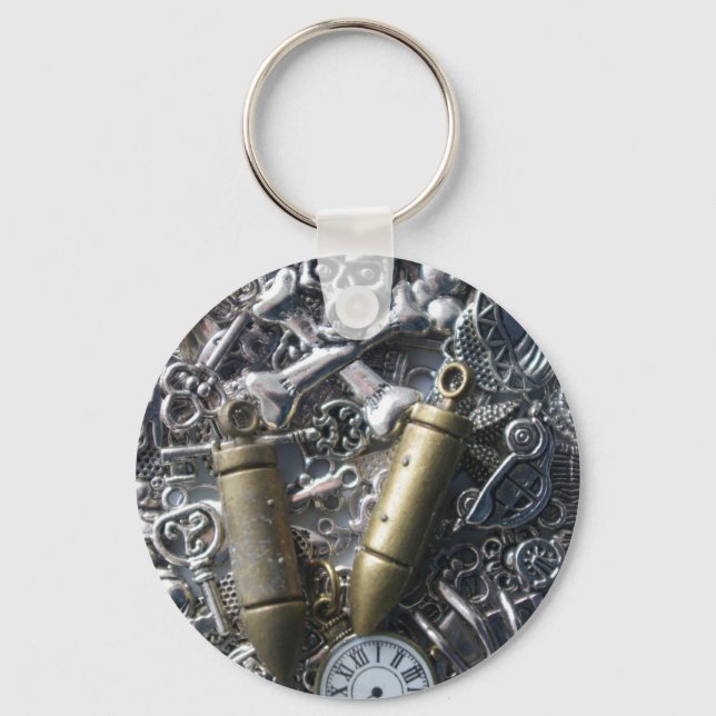 Steampunk charms nyckelring (Framsida)