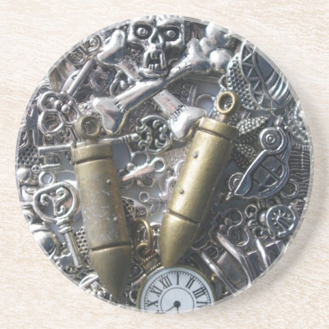 Steampunk charms underlägg sandsten (Framsidan)