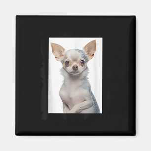 Steampunk Chihuahua Hund with Groovy Tattoos Hund Magnet