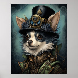 STEAMPUNK CHIHUAHUA POSTER
