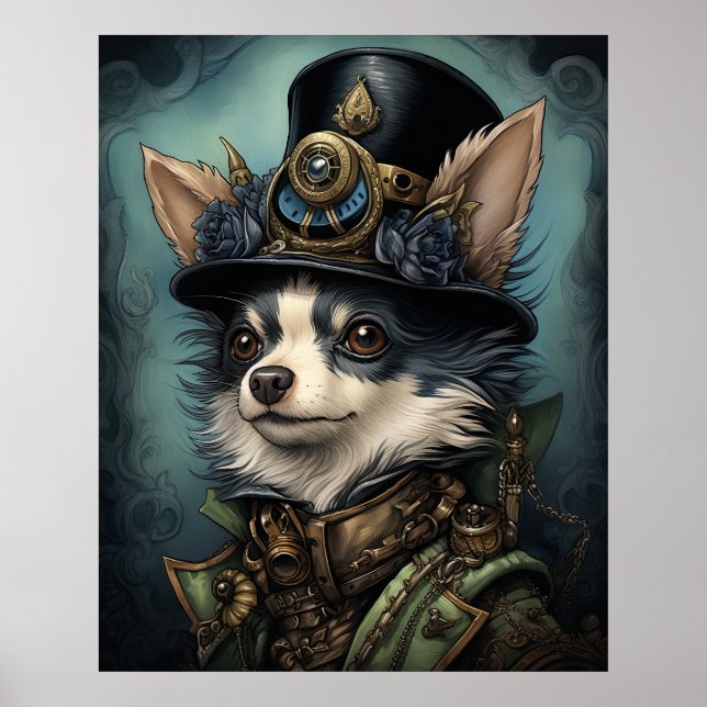 STEAMPUNK CHIHUAHUA POSTER (Framsidan)