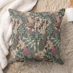 steampunk chintz beige kudde
