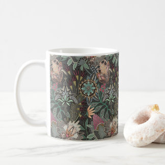 steampunk chintz grå kaffemugg
