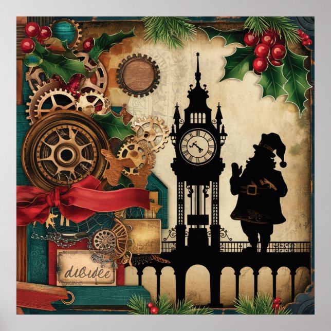 Steampunk Christmas Poster (Framsidan)