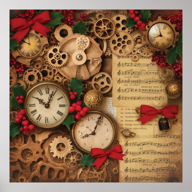 Steampunk Christmas Poster (Framsidan)
