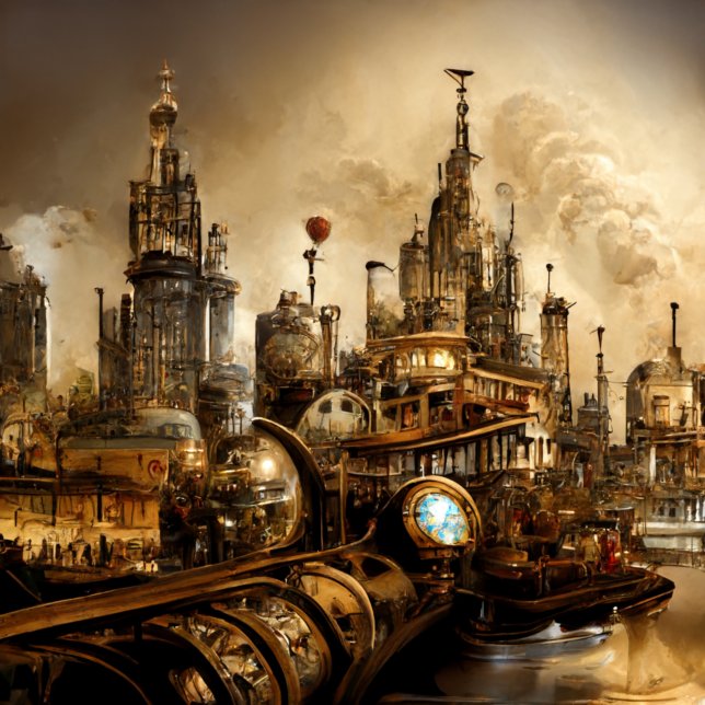 Steampunk City Presentpapper (Skapare uppladdad)