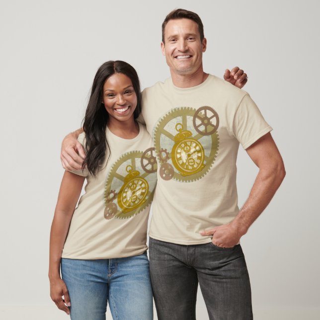 Steampunk Clock and Gears Tee (Unisex)