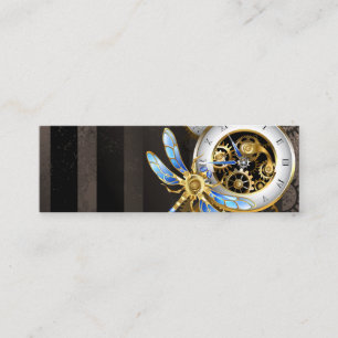 Steampunk Clock med mekanisk Dragonfly