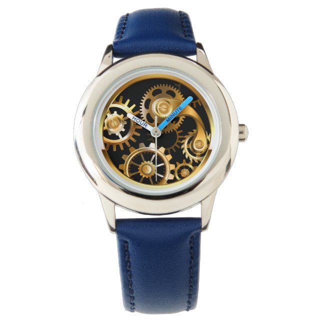 Steampunk Clock med mekanisk Dragonfly Armbandsur (Framsida)