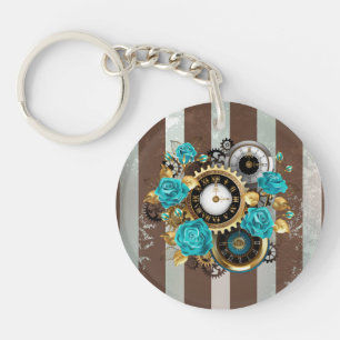 Steampunk Clock och Turcouise Ro på Stripe