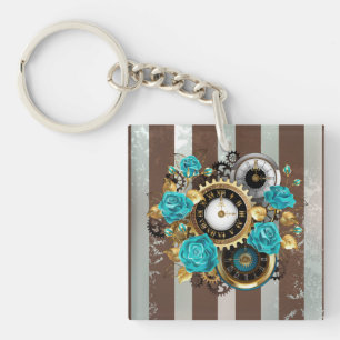 Steampunk Clock och Turcouise Ro på Stripe