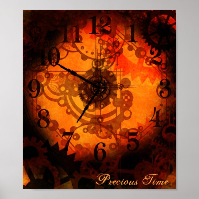 Steampunk Clock Poster (Framsidan)