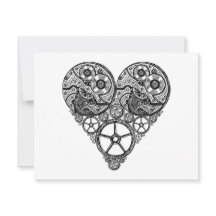 Steampunk Clock Works och Gear Heart Engagerat