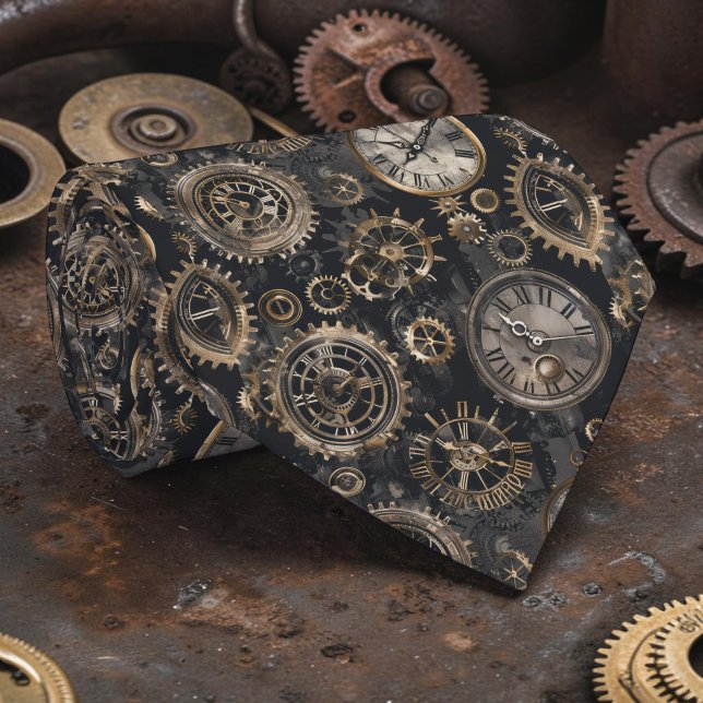 Steampunk Clocks Custom Necktie Tie Slips (Skapare uppladdad)
