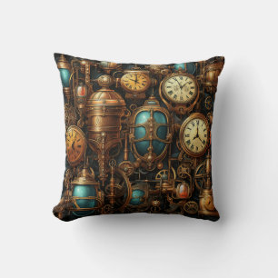 Steampunk Clocks Dekorativ kudde