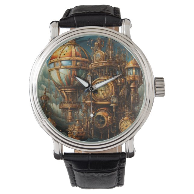 Steampunk Clocks Watch Armbandsur (Framsida)