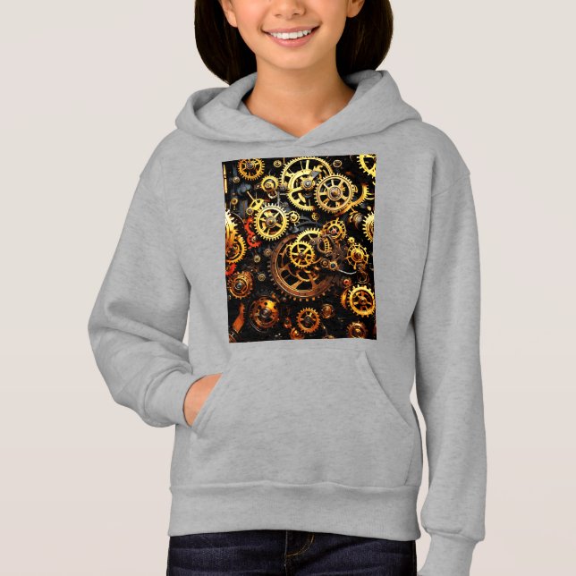 Steampunk Clockwork Gears 1004 T Shirt (Framsida)