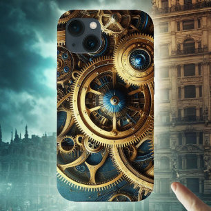 Steampunk Clockwork Guld och Teal