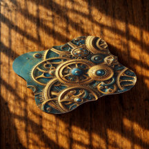 Steampunk Clockwork Guld och Teal