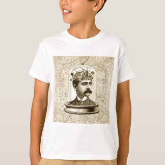 Steampunk clockwork-hjärnhuvud i burk tee