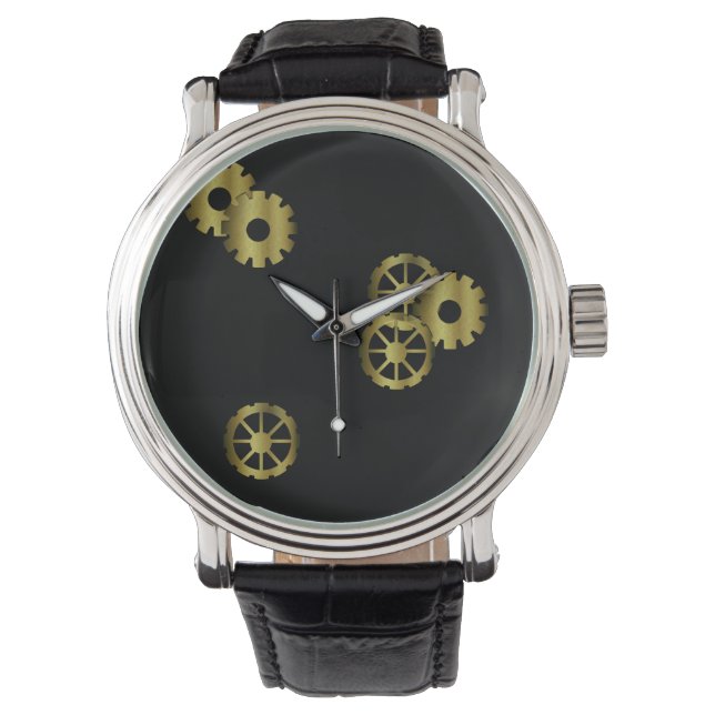 Steampunk Clockwork Manar bevakning Armbandsur (Framsida)