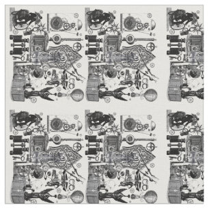 Steampunk Collage #3 - noveltytyg Tyg