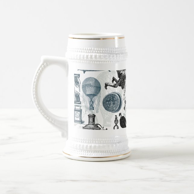 Steampunk Collage Colorized Sejdel (Vänster)