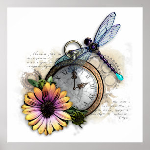 Steampunk Collage Poster